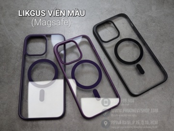 Ốp chống sốc iPhone 13 Pro 6.1" - LIKGUS viền màu Magsafe